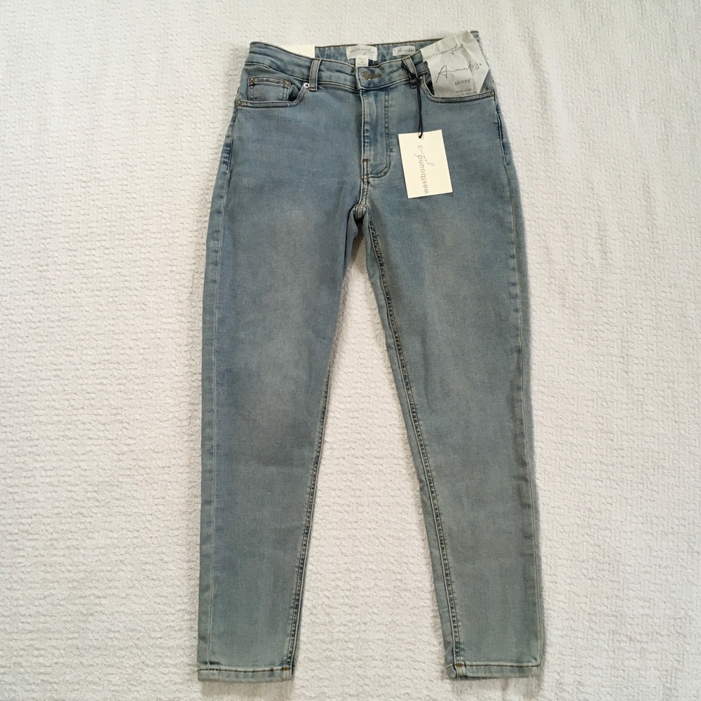 Westbound Annalise Skinny Jeans Light Wash Mid Rise Stretch‎ Denim 6R NEW